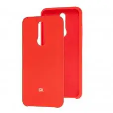 Чехол для Xiaomi Redmi 8 Silky Soft Touch "красный"