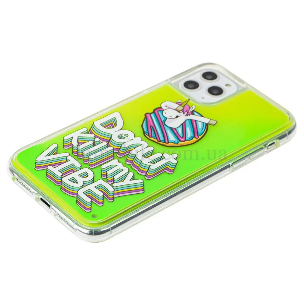 Чехол для iPhone 11 Pro "Neon песок" Donut kill my vibe