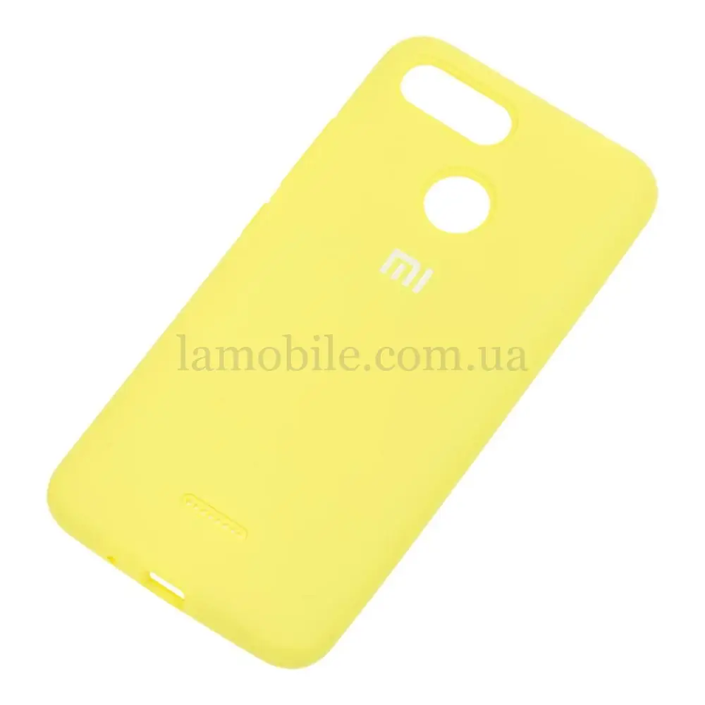 Чохол для Xiaomi Redmi 6 Silicone Full лимонний