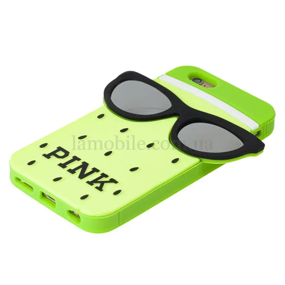 3D чохол Pink для iPhone 6 кавун салатовий