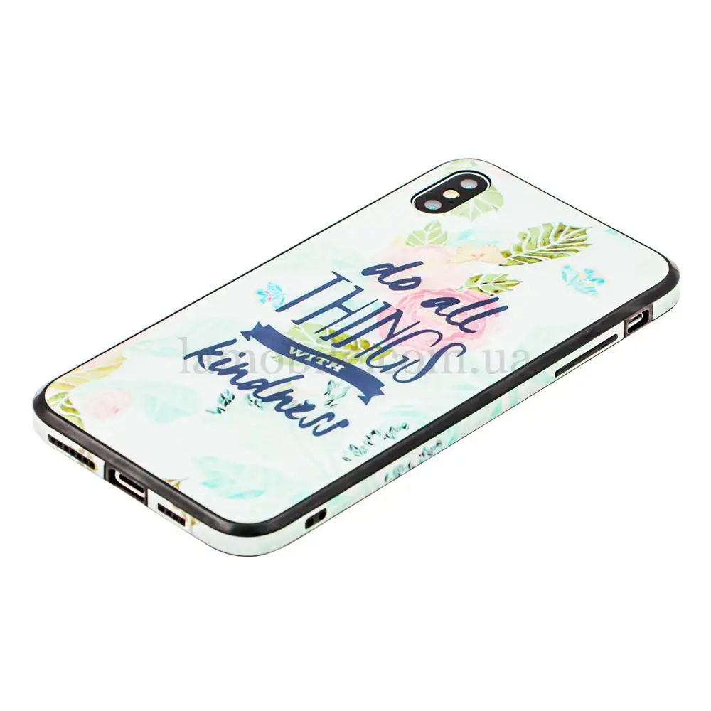 Чехол для iPhone Xs Max glass "kindness"