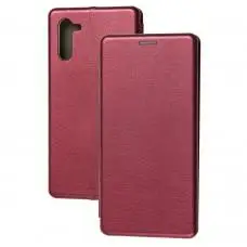 Чохол книжка Premium для Samsung Galaxy Note 10 (N970) бордовий