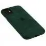 Чехол для iPhone 11 Alcantara 360 темно-зеленый