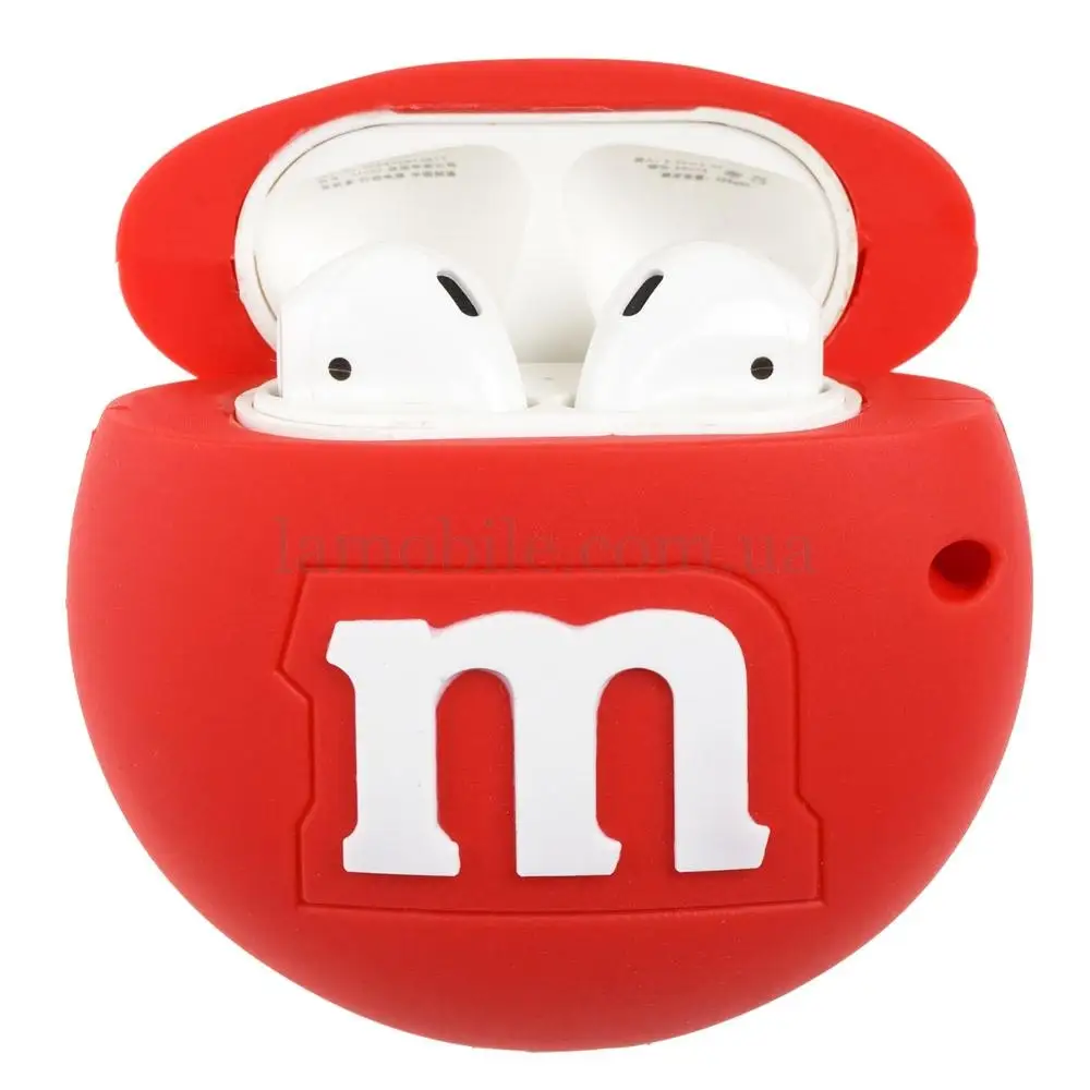 Чохол для AirPods M&M's червоний
