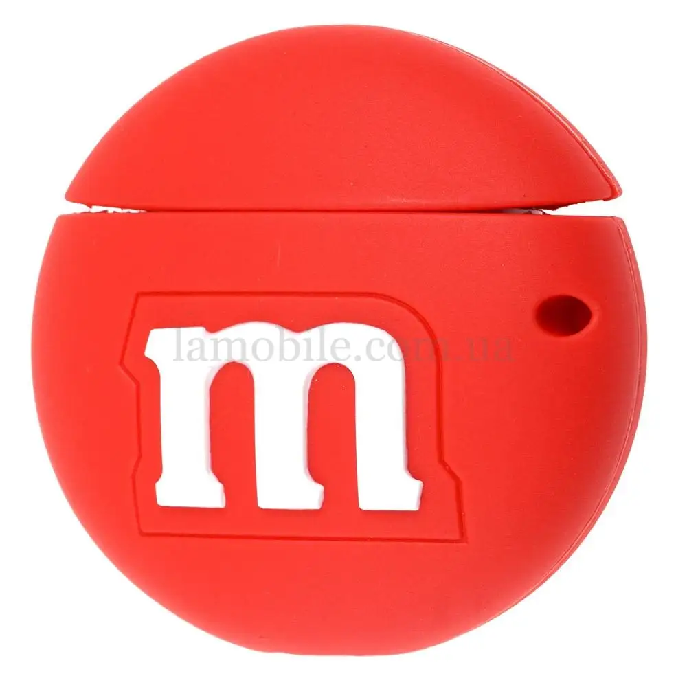 Чохол для AirPods M&M's червоний