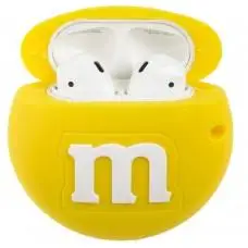 Чохол для AirPods M&M's жовтий
