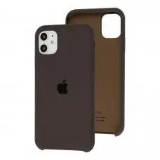Чехол Silicone для iPhone 11 case coffee