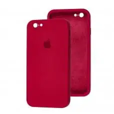 Чохол для iPhone 6/6s Silicone Full camera червоний / rose red