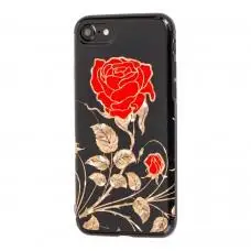 Чохол Glossy Rose для iPhone 7/8 червона троянда