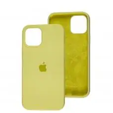 Чохол для iPhone 12/12 Pro Square Full silicone жовтий / mellow yellow