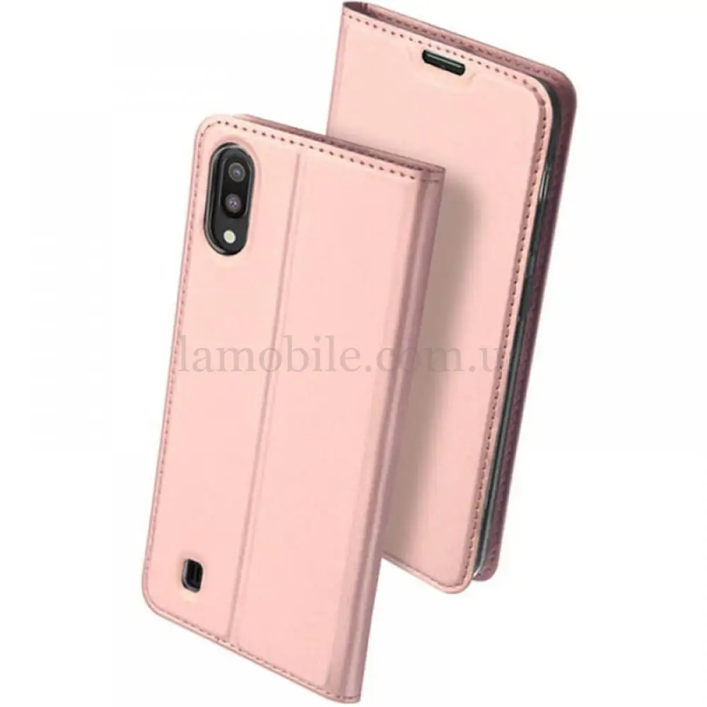 Чехол книжка для Samsung Galaxy A10 (A105) Dux Ducis розово-золотистый