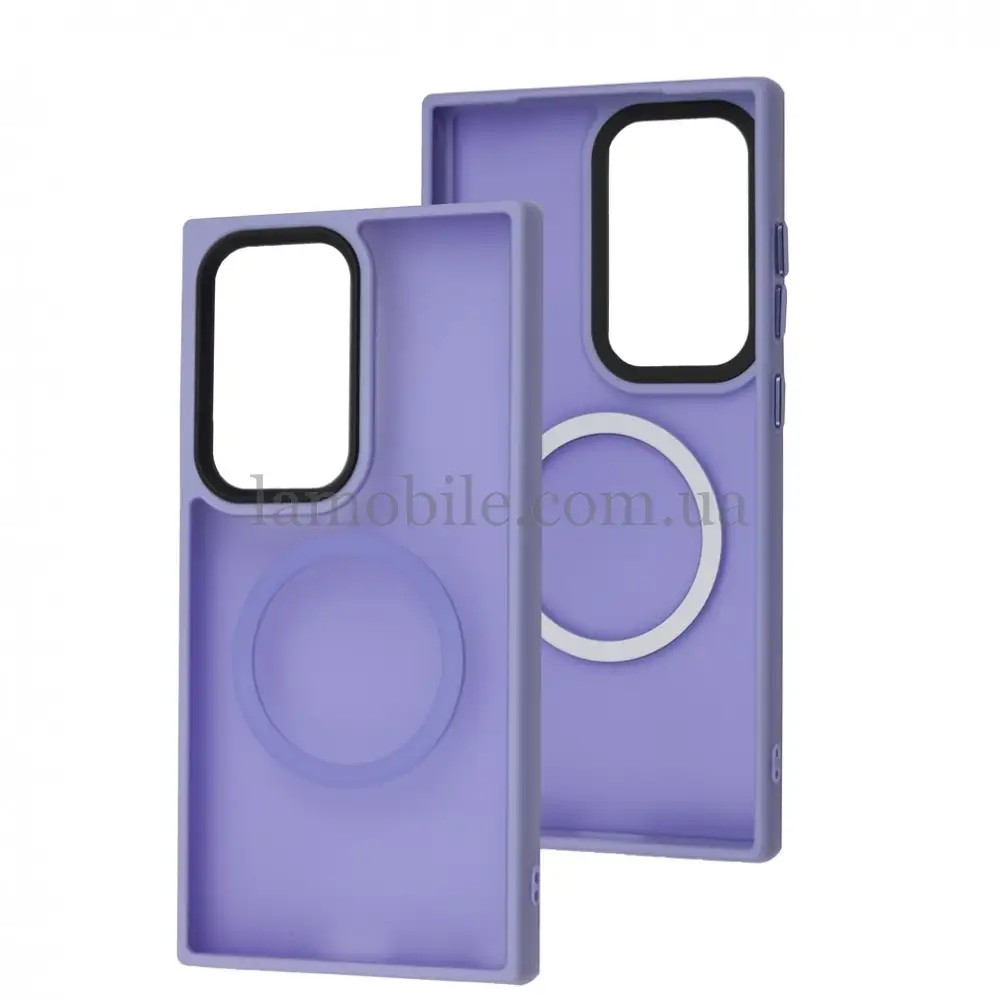 Чехол для Samsung Galaxy S24 Ultra WAVE Matte Insane MagSafe light purple