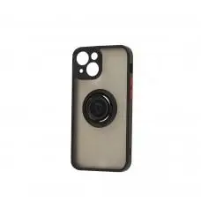 Чохол для iPhone 13 mini LikGus Edging Ring чорний/червоний