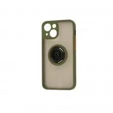 Чохол для iPhone 13 mini LikGus Edging Ring зелений