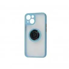 Чохол для iPhone 13 mini LikGus Edging Ring бірюзовий