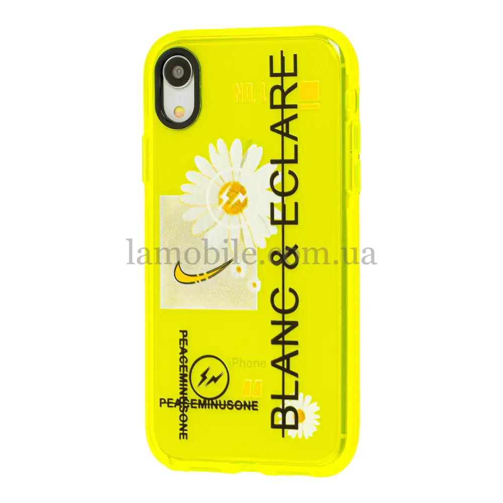 Чехол для iPhone Xr Neon print blanc