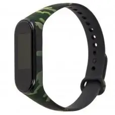 Ремешок для Xiaomi Mi Band 3 / 4 силиконовый хаки зеленый
