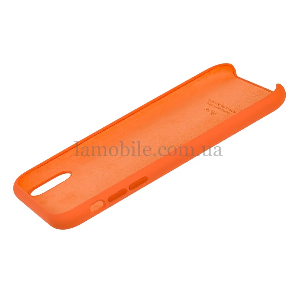 Чехол Silicone для iPhone Xr Premium case нектарин