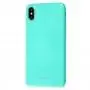 Чехол для iPhone Xs Max Molan Cano Jelly глянец бирюзовый