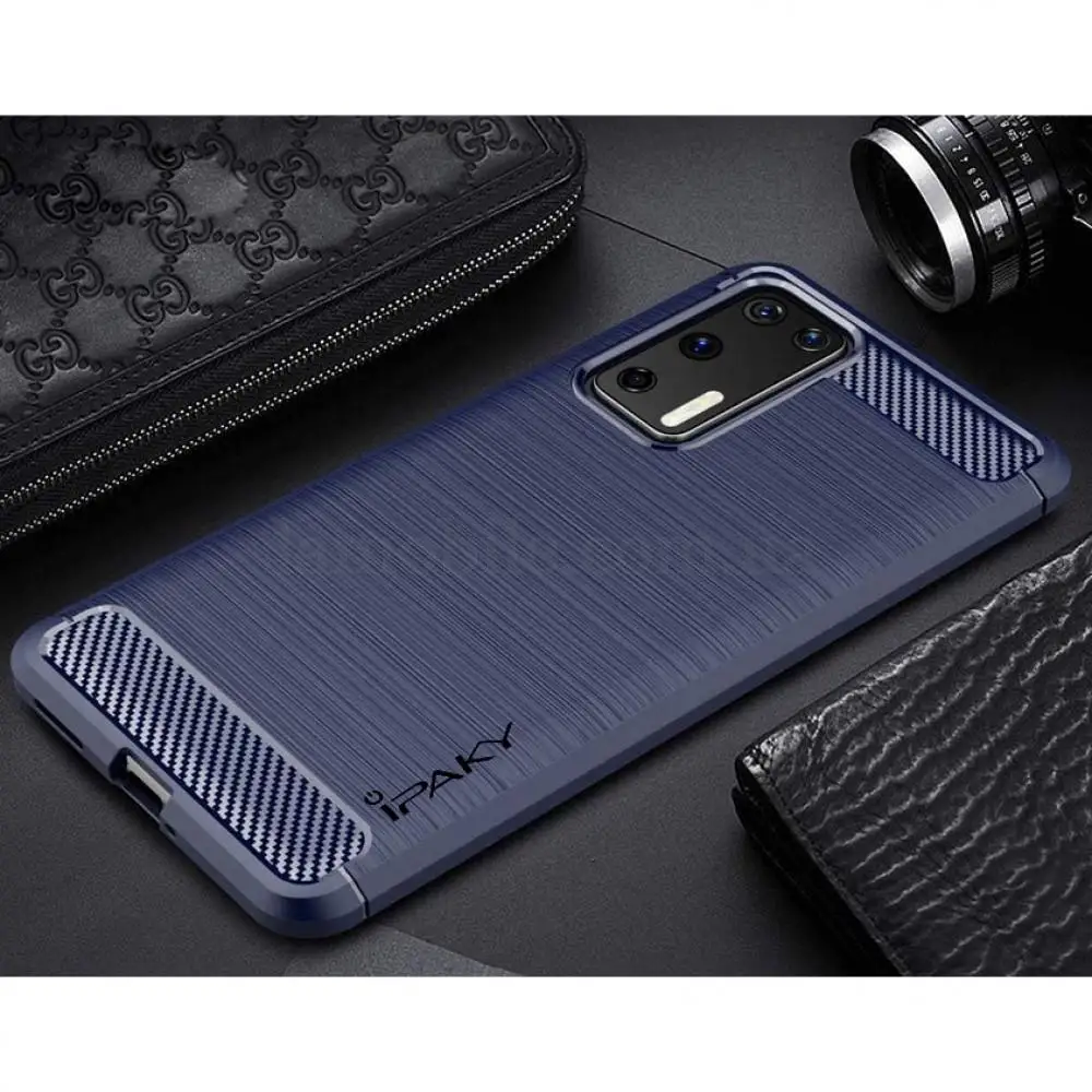Чехол для Huawei P40 iPaky Slim синий