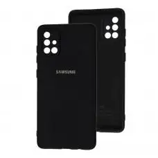 Чехол для Samsung Galaxy A71 (A715) Silicone Full camera черный