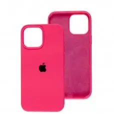 Чохол для iPhone 13 Pro Max Square Full silicone рожевий / barbie pink
