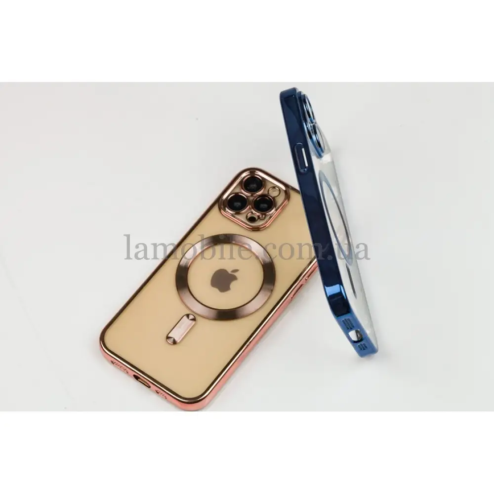 Чохол для iPhone 15 Pro Fibra Chrome MagSafe rose gold