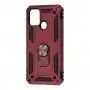 Чохол для Samsung Galaxy M31 (M315) Serge Ring ударостійкий бордовий