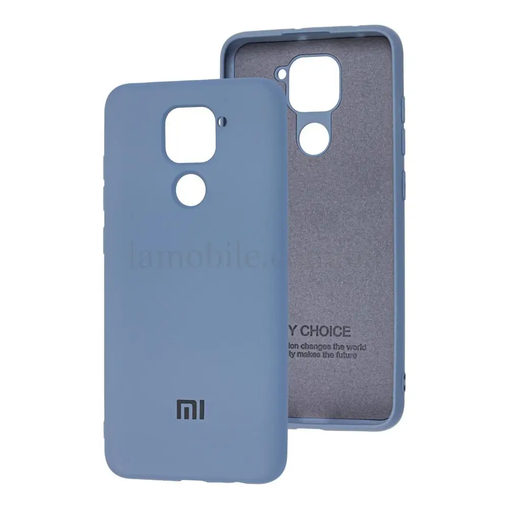 Чохол для Xiaomi Redmi Note 9 Silicone Full лавандово-сірий