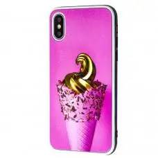 Чехол для iPhone X / Xs Fashion mix мороженое