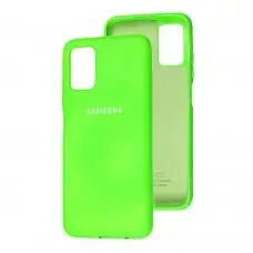 Чохол для Samsung Galaxy A03s (A037) Silicone Full салатовий неон