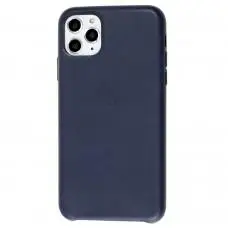 Чехол для iPhone 11 Pro Max Leather classic "midnight blue"