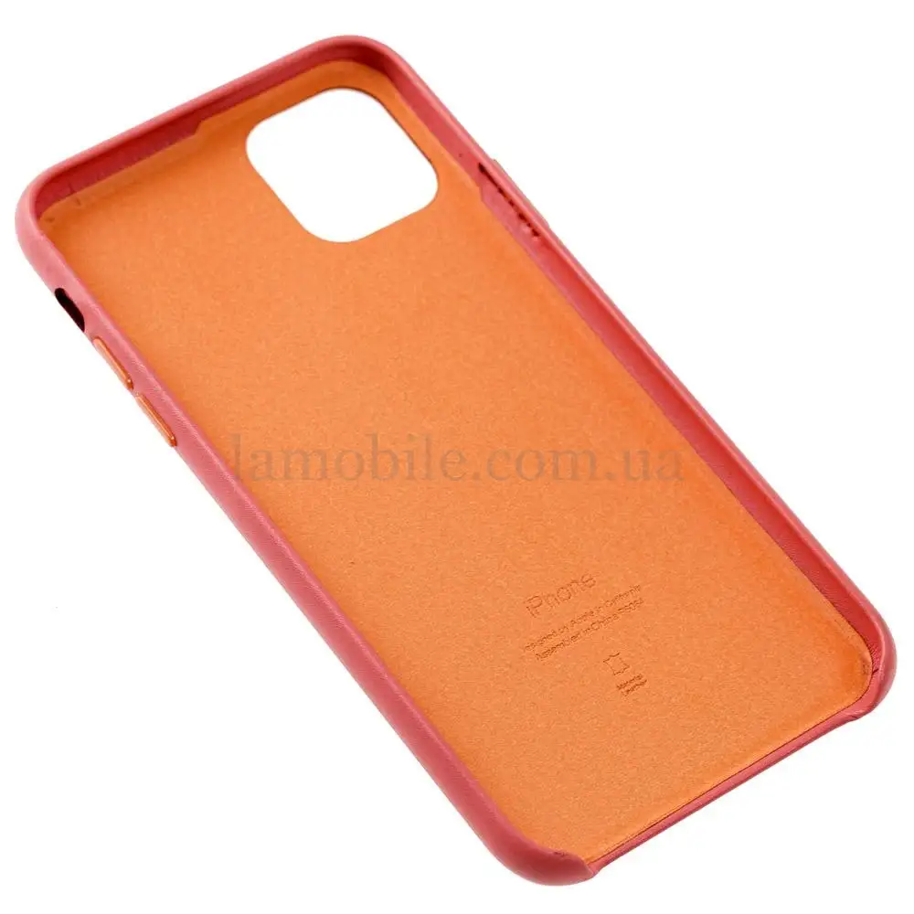 Чехол для iPhone 11 Pro Max Leather classic "peony pink"