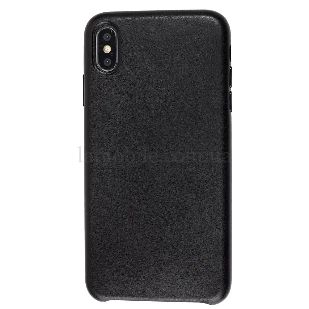 Чохол для iPhone Xs Max Leather classic "чорний"
