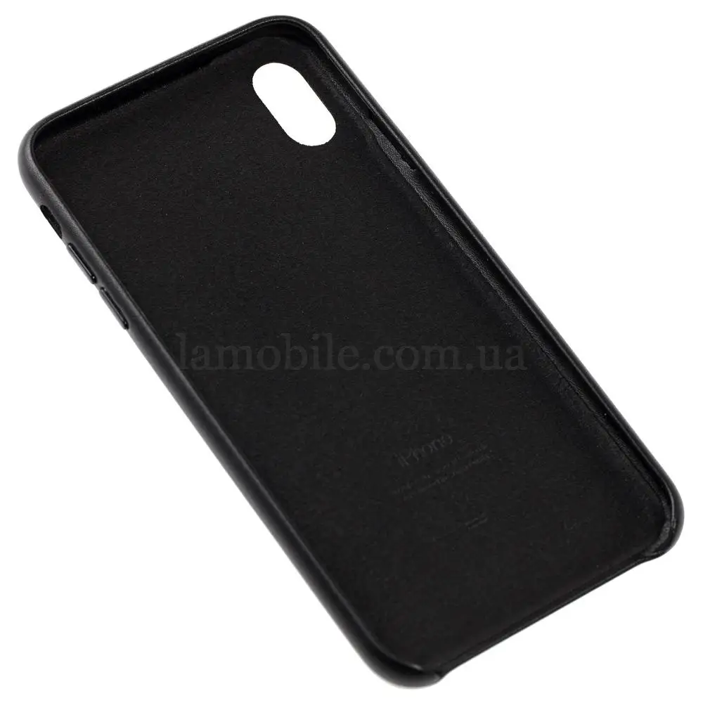 Чохол для iPhone Xs Max Leather classic "чорний"