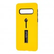 Чехол для Samsung Galaxy S10 (G973) Kickstand желтый