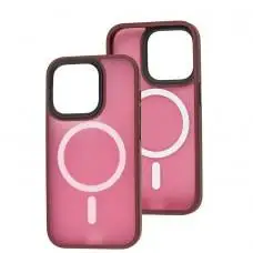 Чохол для iPhone 14 Pro WAVE Matte Colorful MagSafe red