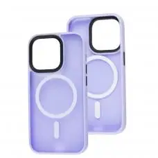 Чохол для iPhone 14 Pro WAVE Matte Colorful MagSafe light purple
