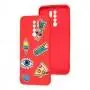 Чохол для Xiaomi Redmi 9 Wave Fancy color style / red