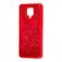 Чехол для Xiaomi Redmi Note 9s / 9 Pro Sparkle glitter малиновый