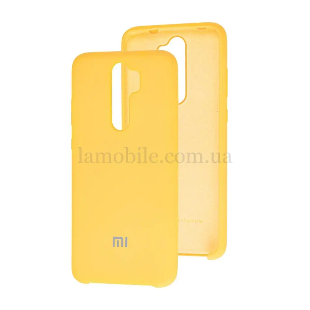 Чохол для Xiaomi Redmi Note 8 Pro Silky Soft Touch "жовтий"