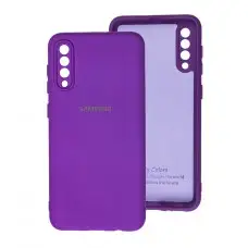 Чехол для Samsung Galaxy A50 / A50s / A30s Silicone Full camera фиолетовый / purple