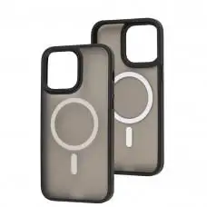 Чохол для iPhone 13 Pro WAVE Matte Colorful MagSafe black