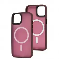 Чохол для iPhone 14 WAVE Matte Colorful MagSafe red