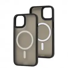 Чохол для iPhone 14 WAVE Matte Colorful MagSafe black