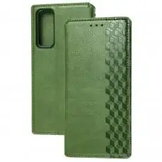 Чехол книжка для Huawei P Smart 2021 / Y7A Getman Cubic зеленый