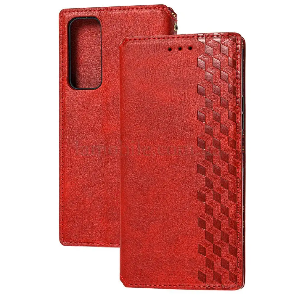 Чохол книжка Huawei P Smart 2021 / Y7A Getman Cubic червоний