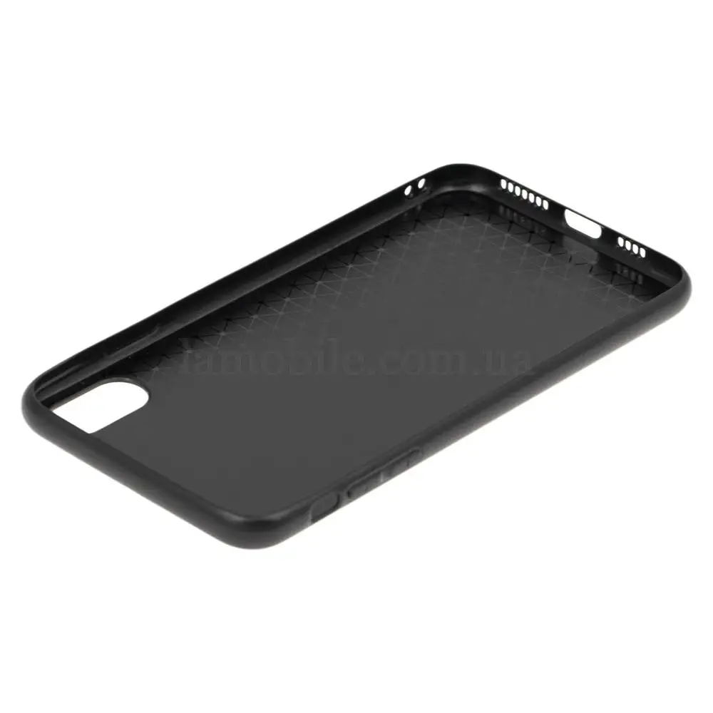 Чохол для iPhone Xs Max HQ glass "Королева 01" чорний