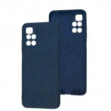 Чехол для Xiaomi Redmi 10 Carbon New blue