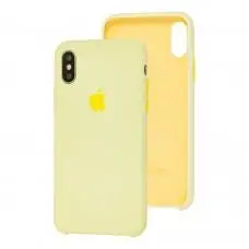 Чехол Silicone для iPhone X / Xs Premium case mellow yellow